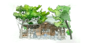 舞子六神社(イラスト)