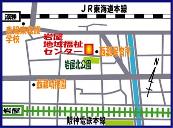 岩屋地域福祉センターの地図