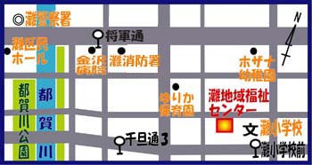 灘地域福祉センターの地図