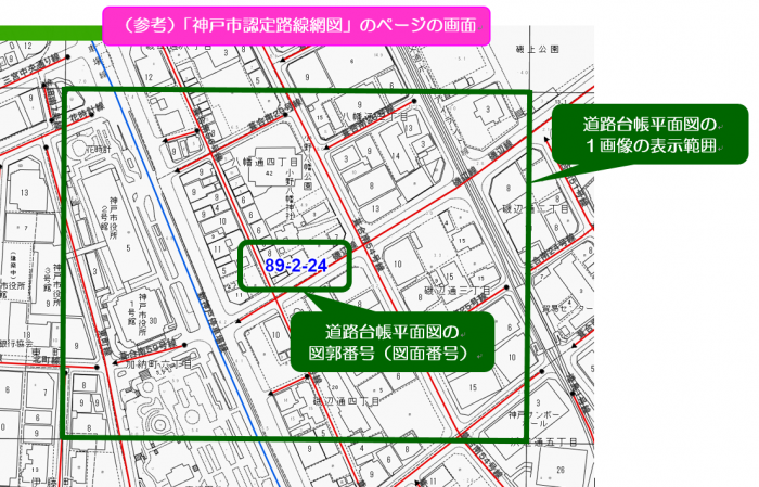神戸市認定路線網図のページの参考図