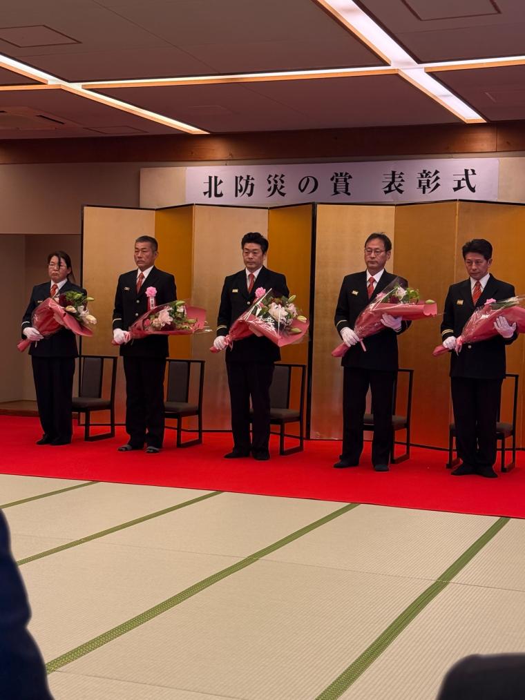 受賞者五人