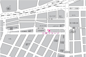 三宮プラッツ地図