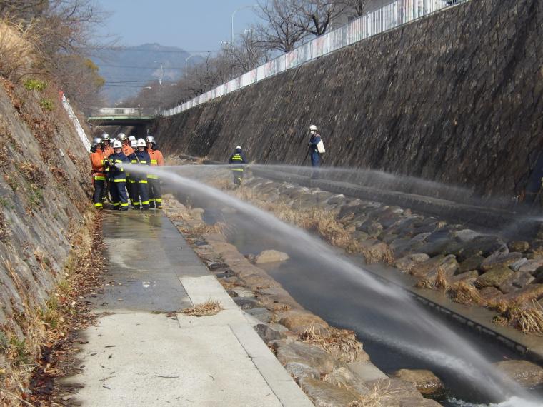 河川取水放水訓練