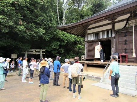 無動寺での住職の解説