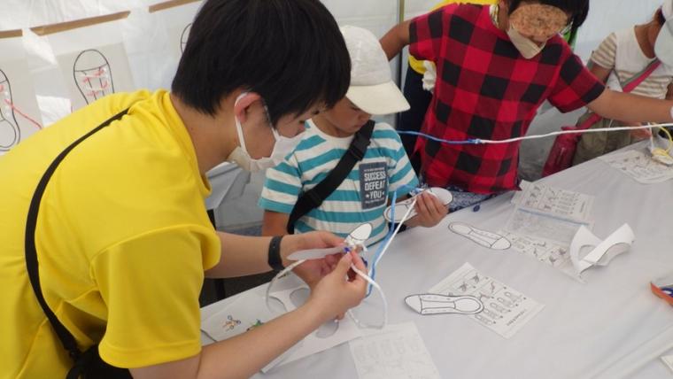 学生ボランティアの様子