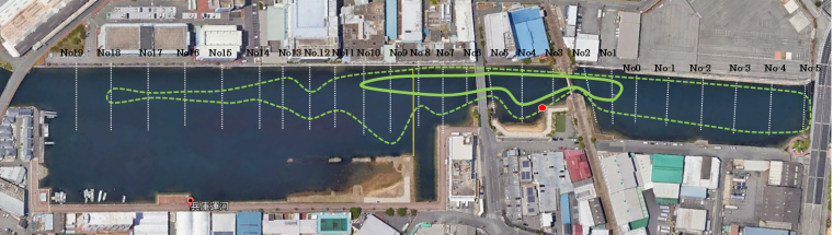 兵庫運河アマモ分布図