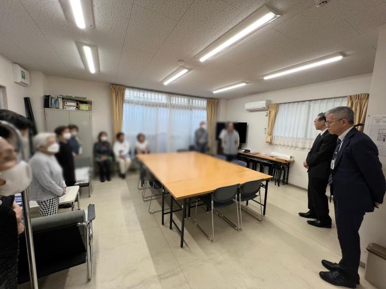 西灘訪問の様子（エコノバとが）