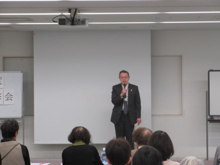 区長の様子（中堅幹部研修）