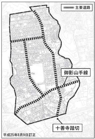 別図1 主要道路配置図
