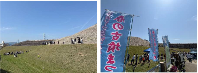 春の古墳まつりのようす