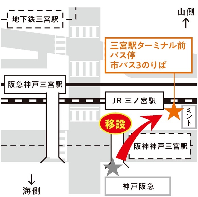 三宮駅ターミナル前マップ