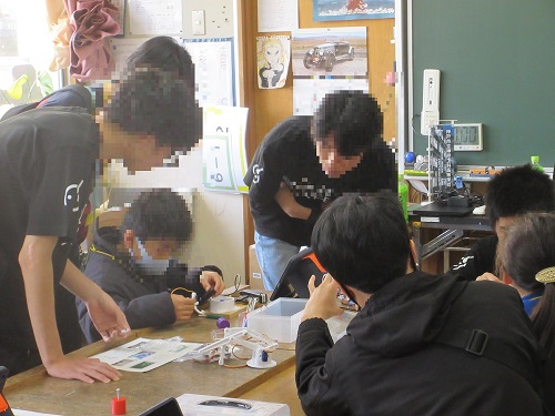 アームロボットプログラム体験会の様子